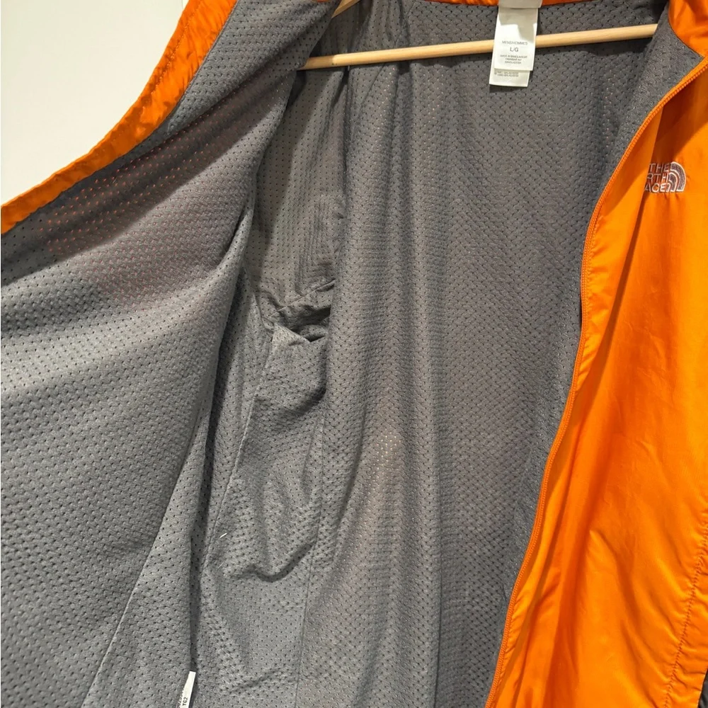 The North Face Men's Vibrant Orange and Charcoal Jacket - Picture 6 of 7